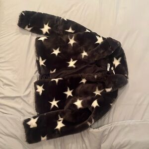 kids fuzzy star jacket
